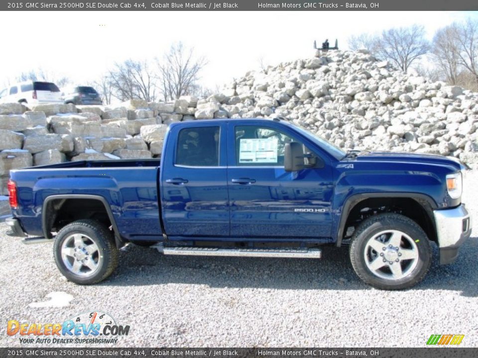 Cobalt Blue Metallic 2015 GMC Sierra 2500HD SLE Double Cab 4x4 Photo #1