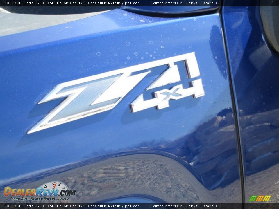 2015 GMC Sierra 2500HD SLE Double Cab 4x4 Cobalt Blue Metallic / Jet Black Photo #5