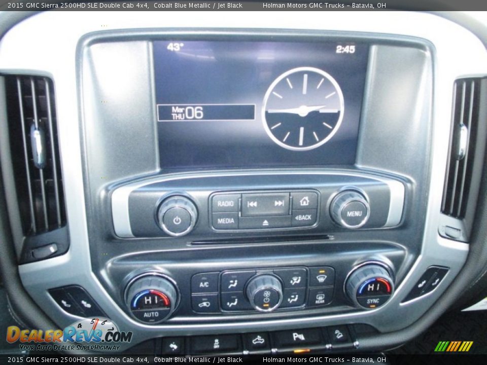 2015 GMC Sierra 2500HD SLE Double Cab 4x4 Cobalt Blue Metallic / Jet Black Photo #9