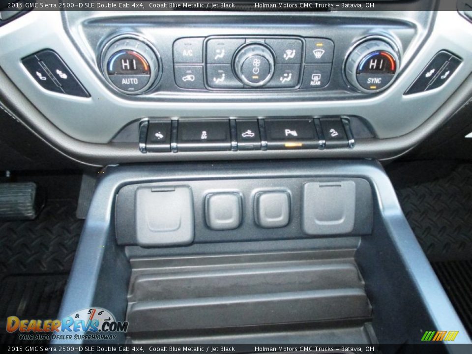 2015 GMC Sierra 2500HD SLE Double Cab 4x4 Cobalt Blue Metallic / Jet Black Photo #14