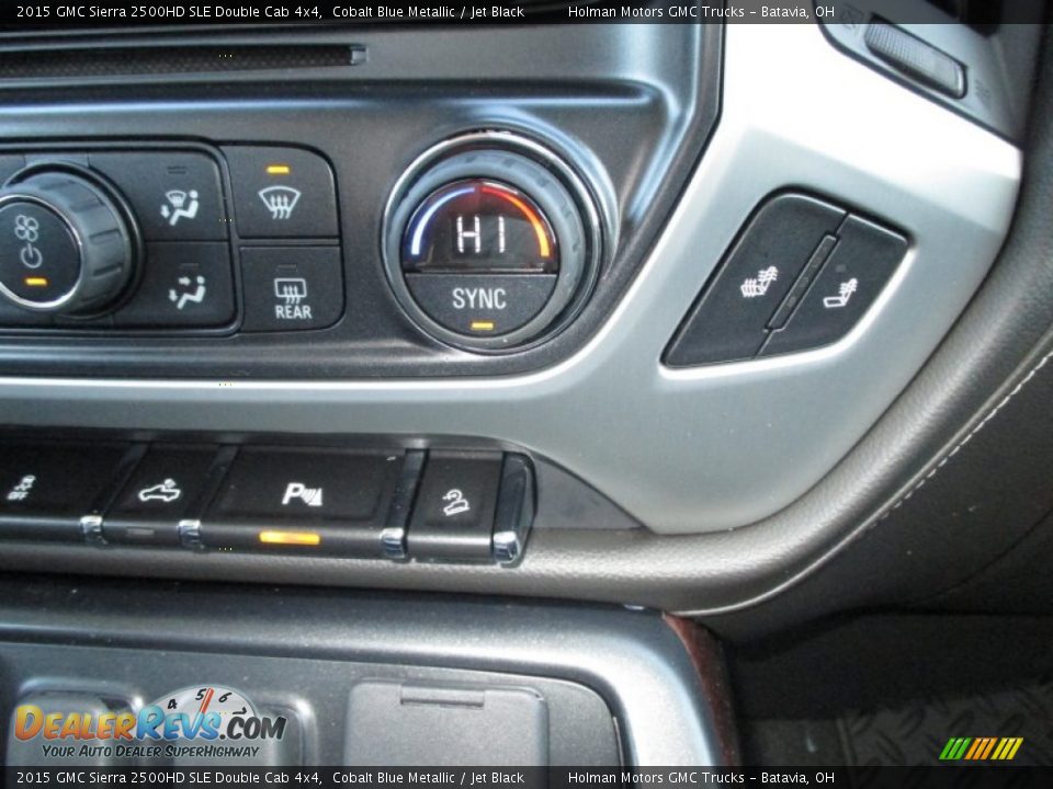 2015 GMC Sierra 2500HD SLE Double Cab 4x4 Cobalt Blue Metallic / Jet Black Photo #16