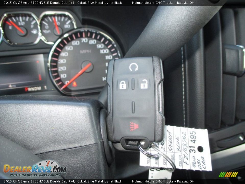 2015 GMC Sierra 2500HD SLE Double Cab 4x4 Cobalt Blue Metallic / Jet Black Photo #20