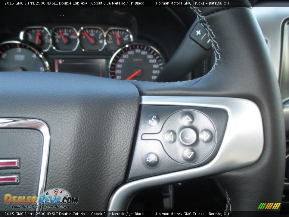 2015 GMC Sierra 2500HD SLE Double Cab 4x4 Cobalt Blue Metallic / Jet Black Photo #21