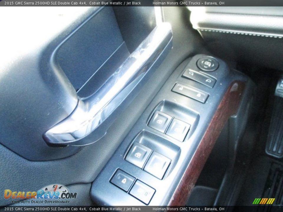 2015 GMC Sierra 2500HD SLE Double Cab 4x4 Cobalt Blue Metallic / Jet Black Photo #25
