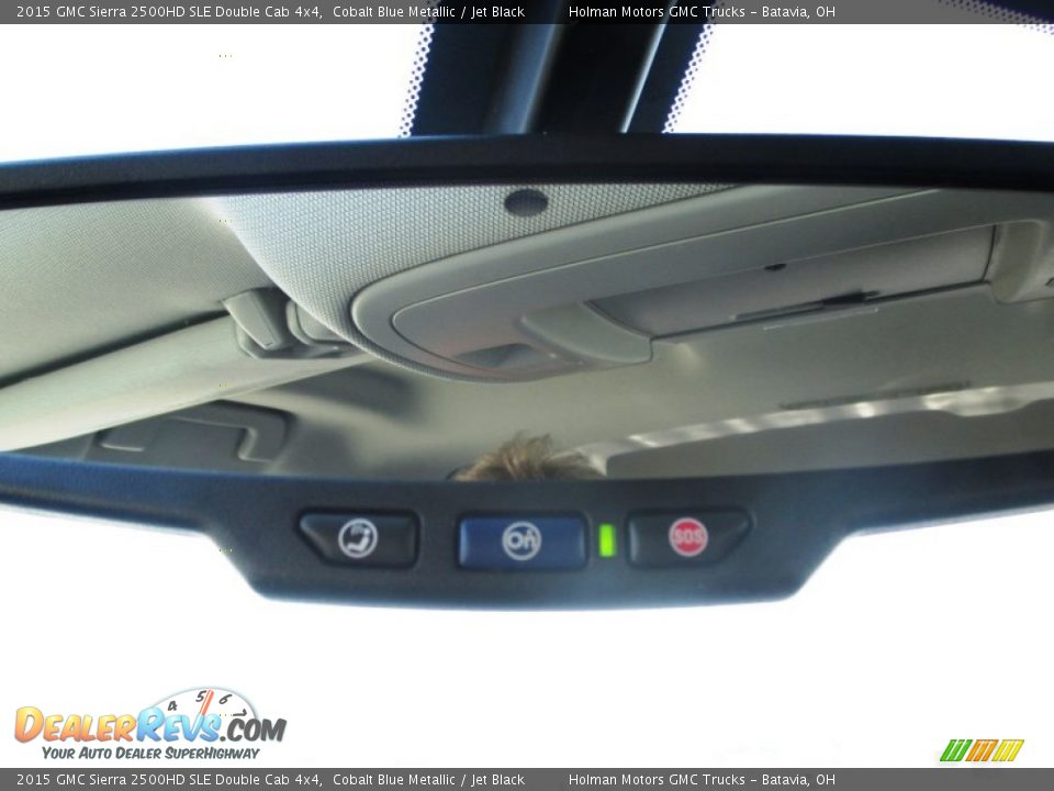 2015 GMC Sierra 2500HD SLE Double Cab 4x4 Cobalt Blue Metallic / Jet Black Photo #27
