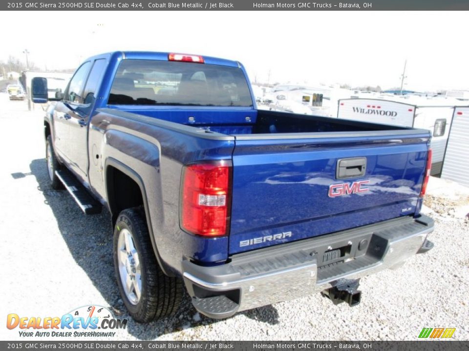 2015 GMC Sierra 2500HD SLE Double Cab 4x4 Cobalt Blue Metallic / Jet Black Photo #32