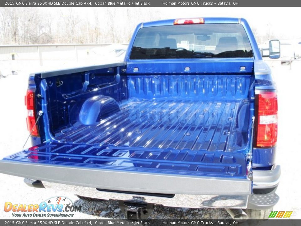 2015 GMC Sierra 2500HD SLE Double Cab 4x4 Cobalt Blue Metallic / Jet Black Photo #33