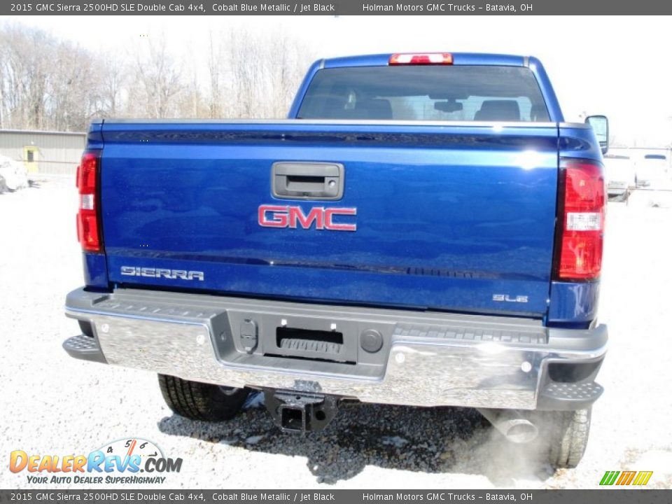 2015 GMC Sierra 2500HD SLE Double Cab 4x4 Cobalt Blue Metallic / Jet Black Photo #34