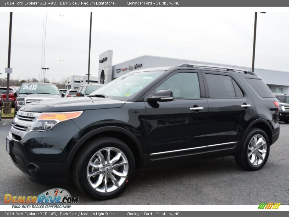 2014 Ford Explorer XLT 4WD Dark Side / Medium Light Stone Photo #3