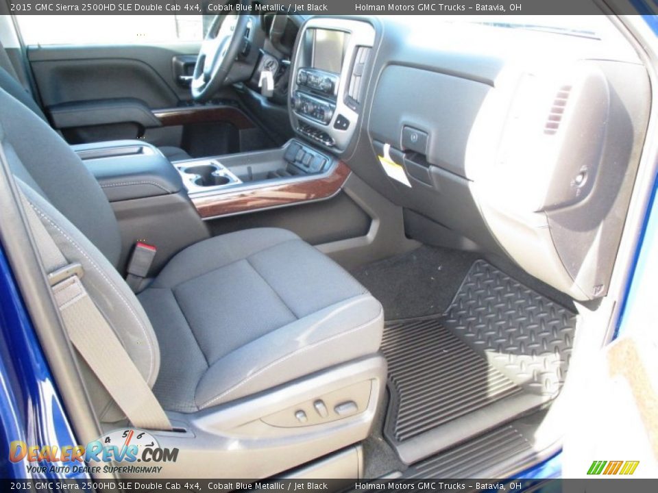 2015 GMC Sierra 2500HD SLE Double Cab 4x4 Cobalt Blue Metallic / Jet Black Photo #36