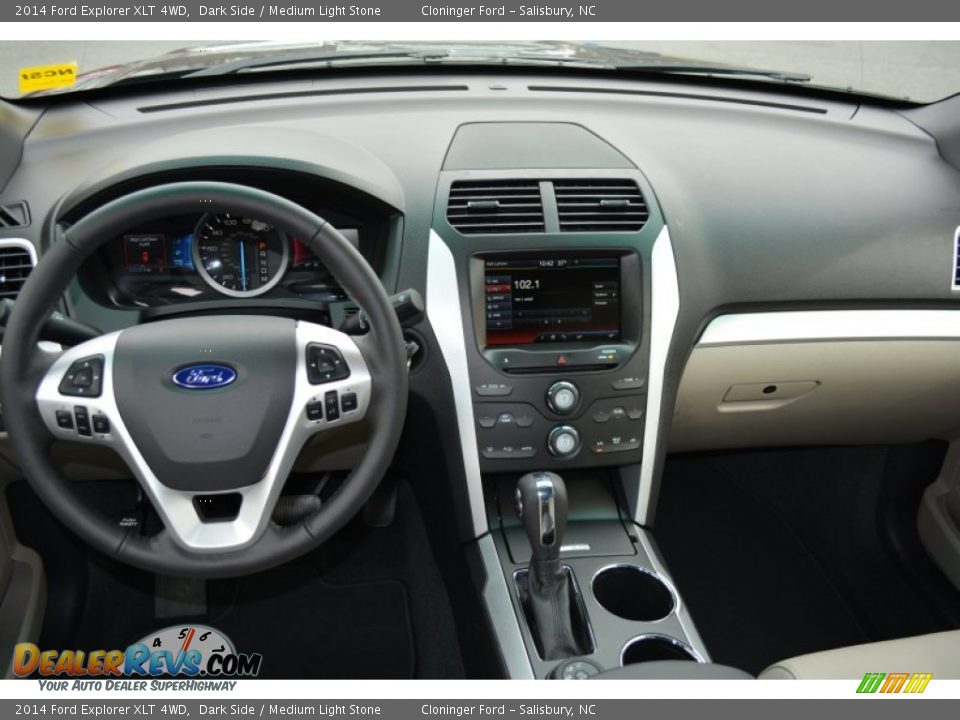 2014 Ford Explorer XLT 4WD Dark Side / Medium Light Stone Photo #13