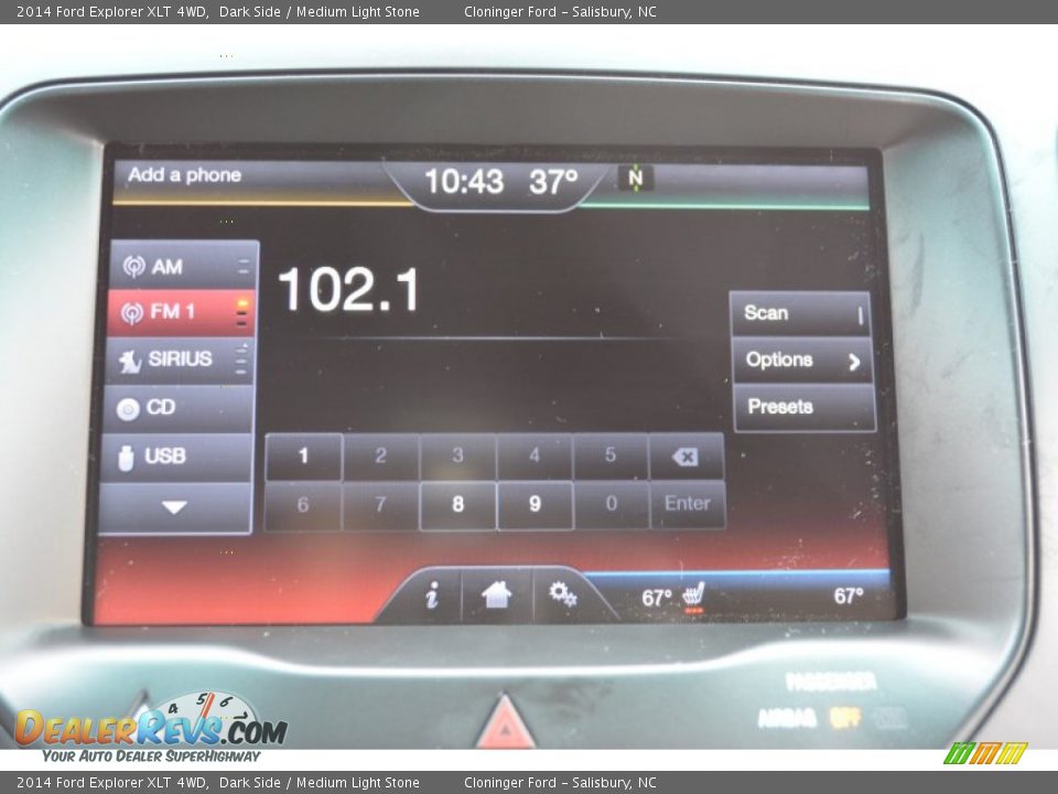 2014 Ford Explorer XLT 4WD Dark Side / Medium Light Stone Photo #15