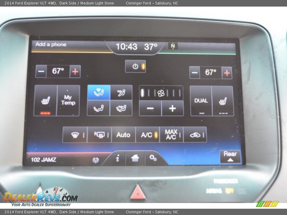 2014 Ford Explorer XLT 4WD Dark Side / Medium Light Stone Photo #16