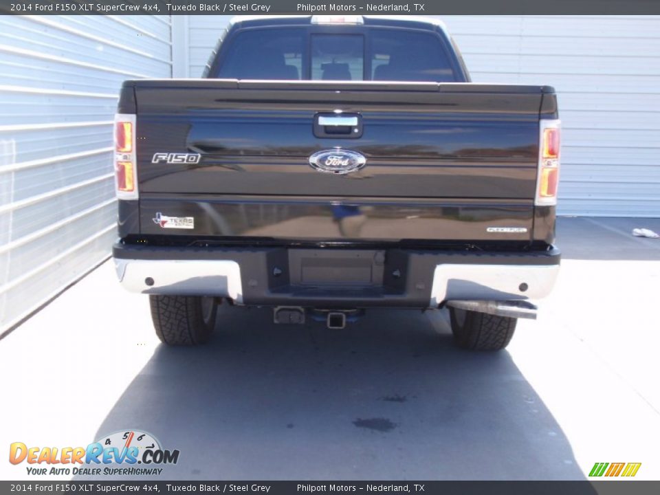 2014 Ford F150 XLT SuperCrew 4x4 Tuxedo Black / Steel Grey Photo #5