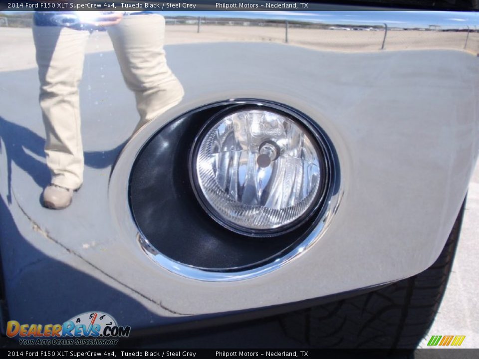 2014 Ford F150 XLT SuperCrew 4x4 Tuxedo Black / Steel Grey Photo #10