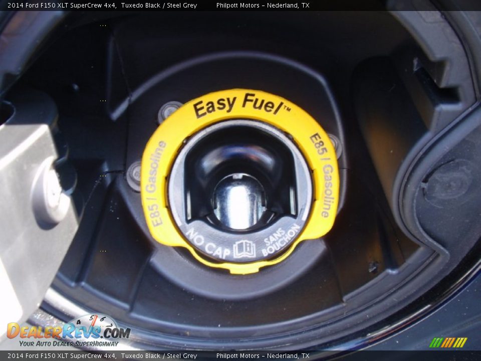2014 Ford F150 XLT SuperCrew 4x4 Tuxedo Black / Steel Grey Photo #16