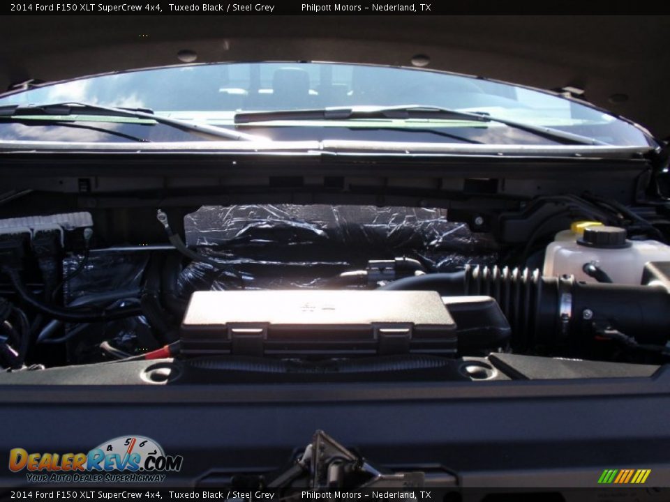 2014 Ford F150 XLT SuperCrew 4x4 Tuxedo Black / Steel Grey Photo #21