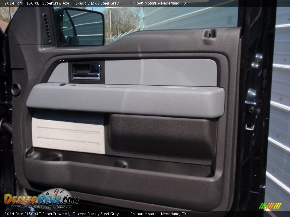 2014 Ford F150 XLT SuperCrew 4x4 Tuxedo Black / Steel Grey Photo #22