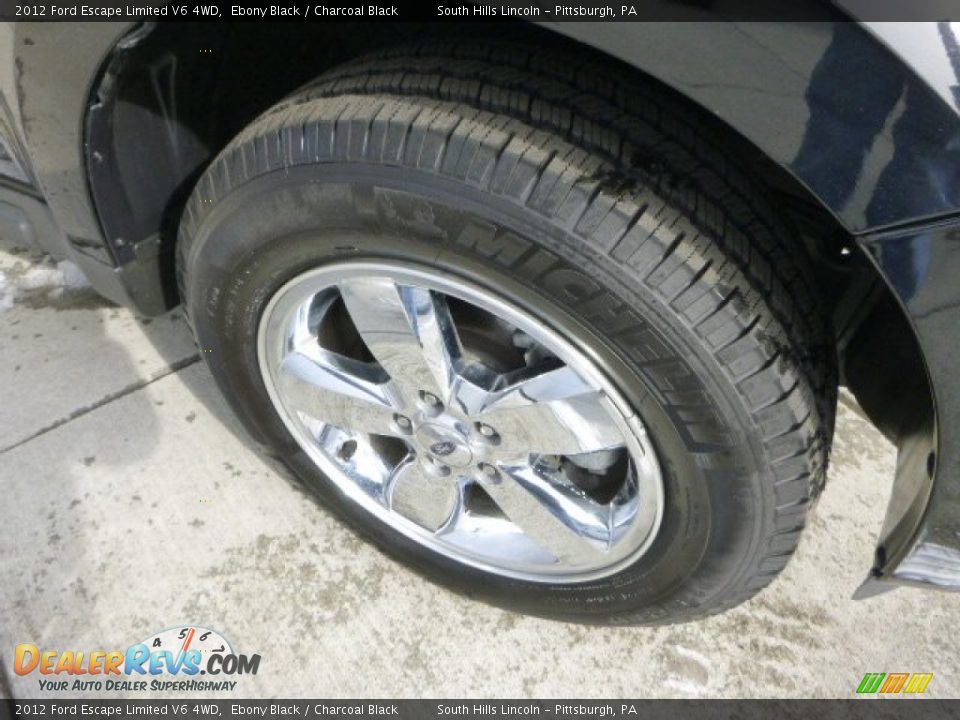 2012 Ford Escape Limited V6 4WD Ebony Black / Charcoal Black Photo #9