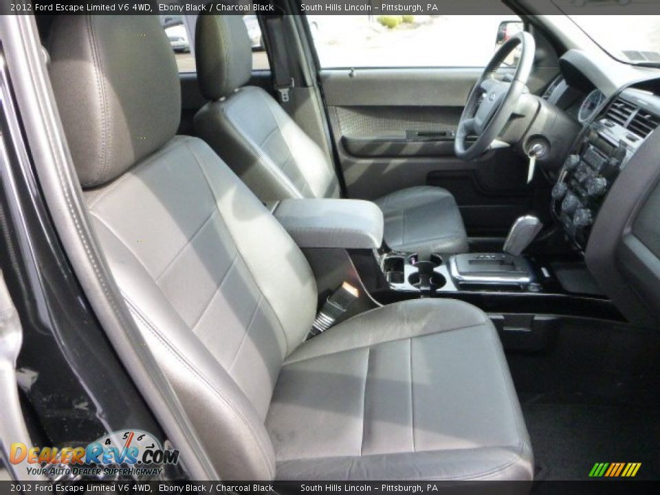 2012 Ford Escape Limited V6 4WD Ebony Black / Charcoal Black Photo #10