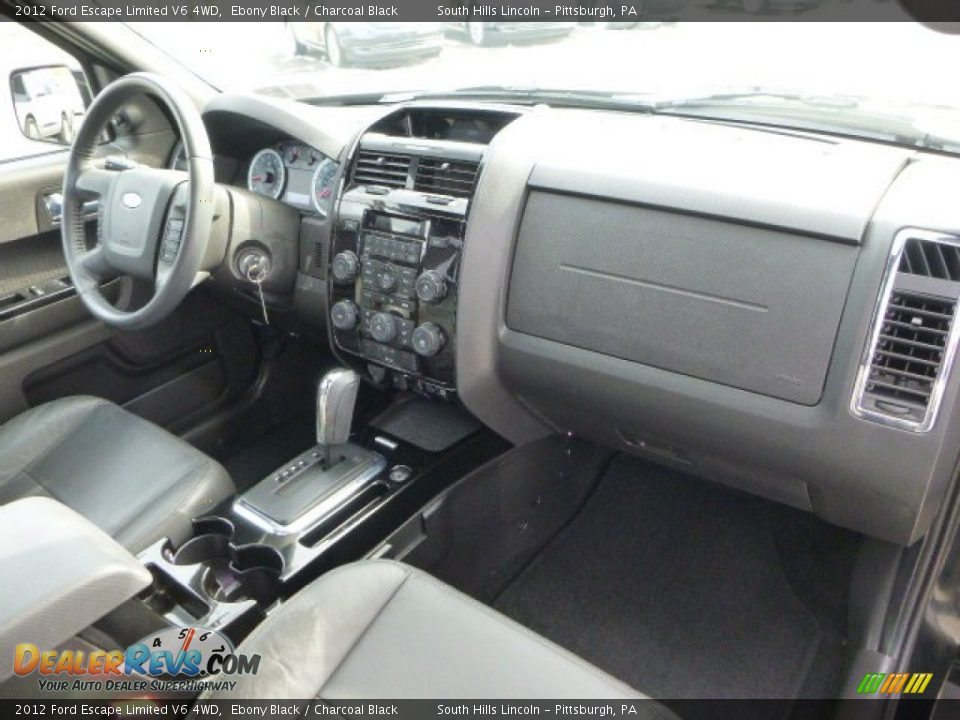 2012 Ford Escape Limited V6 4WD Ebony Black / Charcoal Black Photo #11