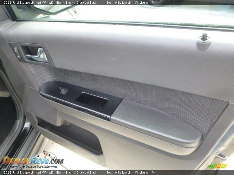 2012 Ford Escape Limited V6 4WD Ebony Black / Charcoal Black Photo #12