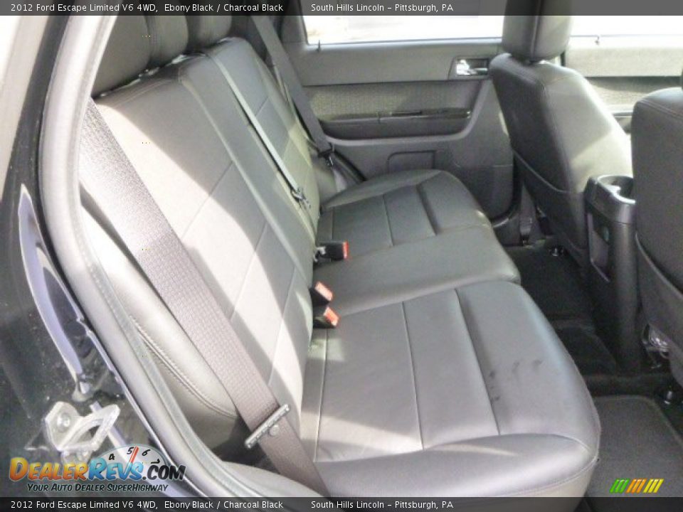 2012 Ford Escape Limited V6 4WD Ebony Black / Charcoal Black Photo #13