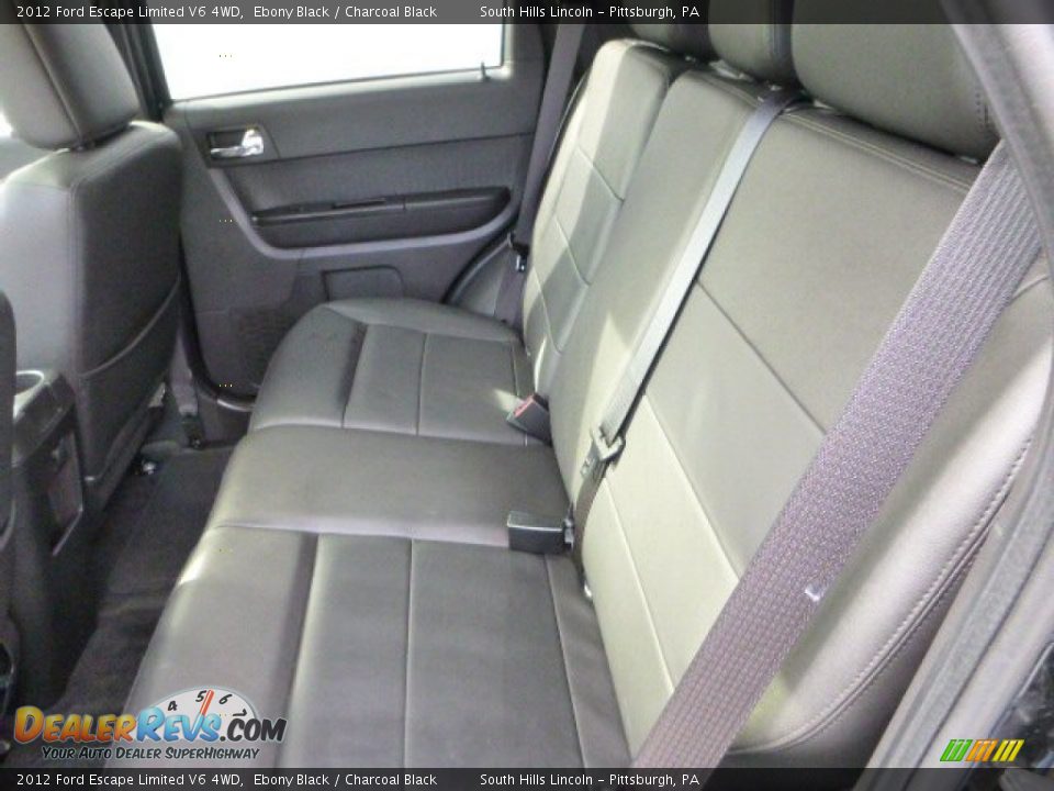 2012 Ford Escape Limited V6 4WD Ebony Black / Charcoal Black Photo #15
