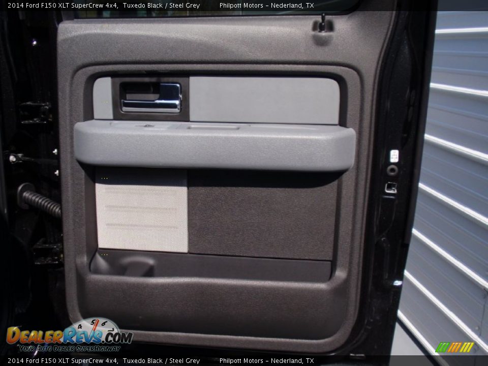 2014 Ford F150 XLT SuperCrew 4x4 Tuxedo Black / Steel Grey Photo #25