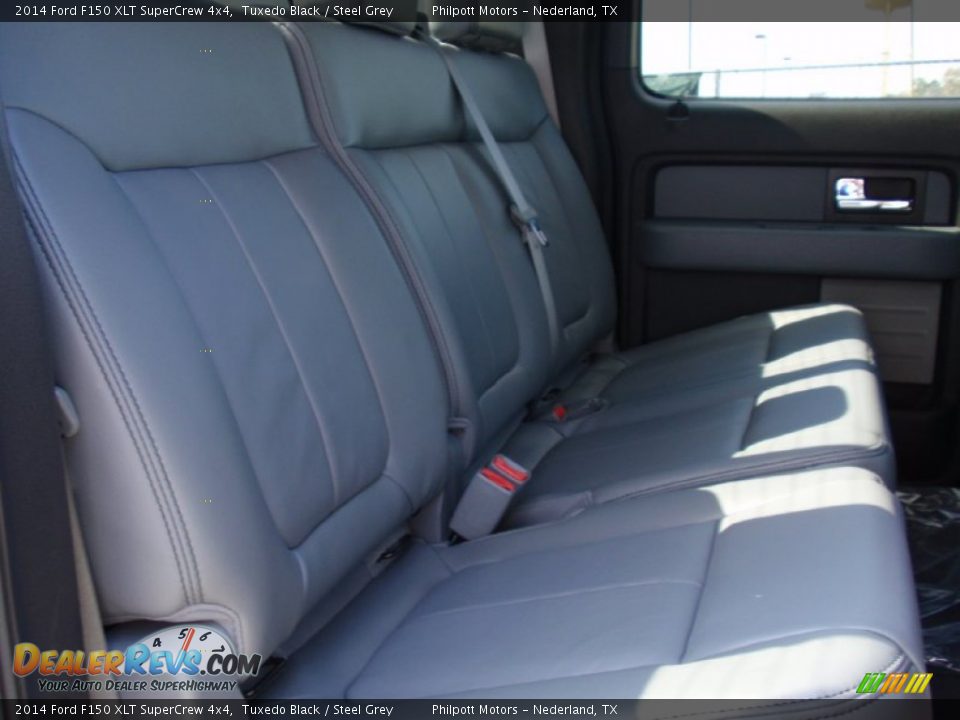 2014 Ford F150 XLT SuperCrew 4x4 Tuxedo Black / Steel Grey Photo #26