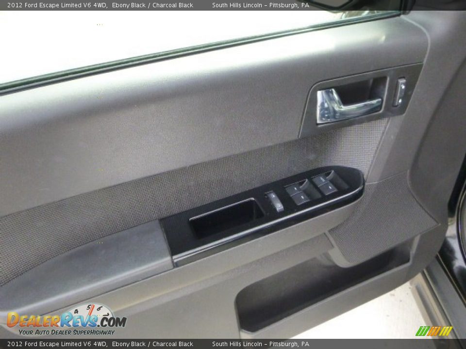 2012 Ford Escape Limited V6 4WD Ebony Black / Charcoal Black Photo #18