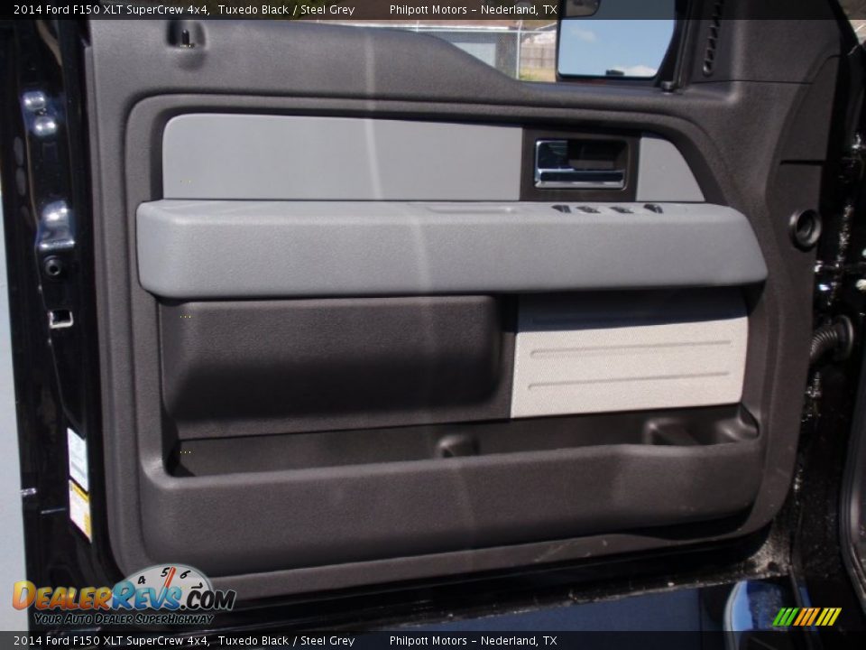 2014 Ford F150 XLT SuperCrew 4x4 Tuxedo Black / Steel Grey Photo #27