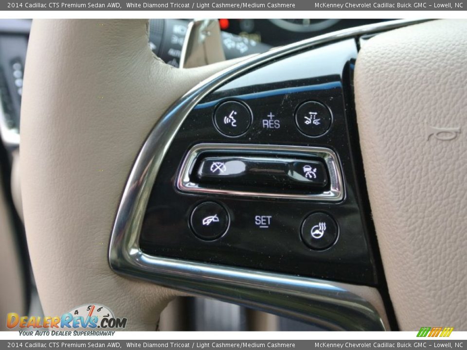 2014 Cadillac CTS Premium Sedan AWD White Diamond Tricoat / Light Cashmere/Medium Cashmere Photo #13
