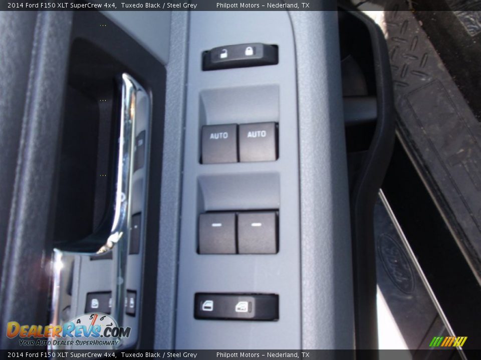 2014 Ford F150 XLT SuperCrew 4x4 Tuxedo Black / Steel Grey Photo #28