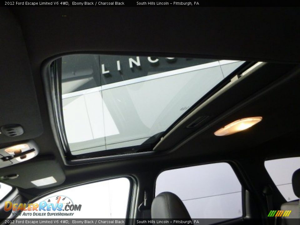 2012 Ford Escape Limited V6 4WD Ebony Black / Charcoal Black Photo #20