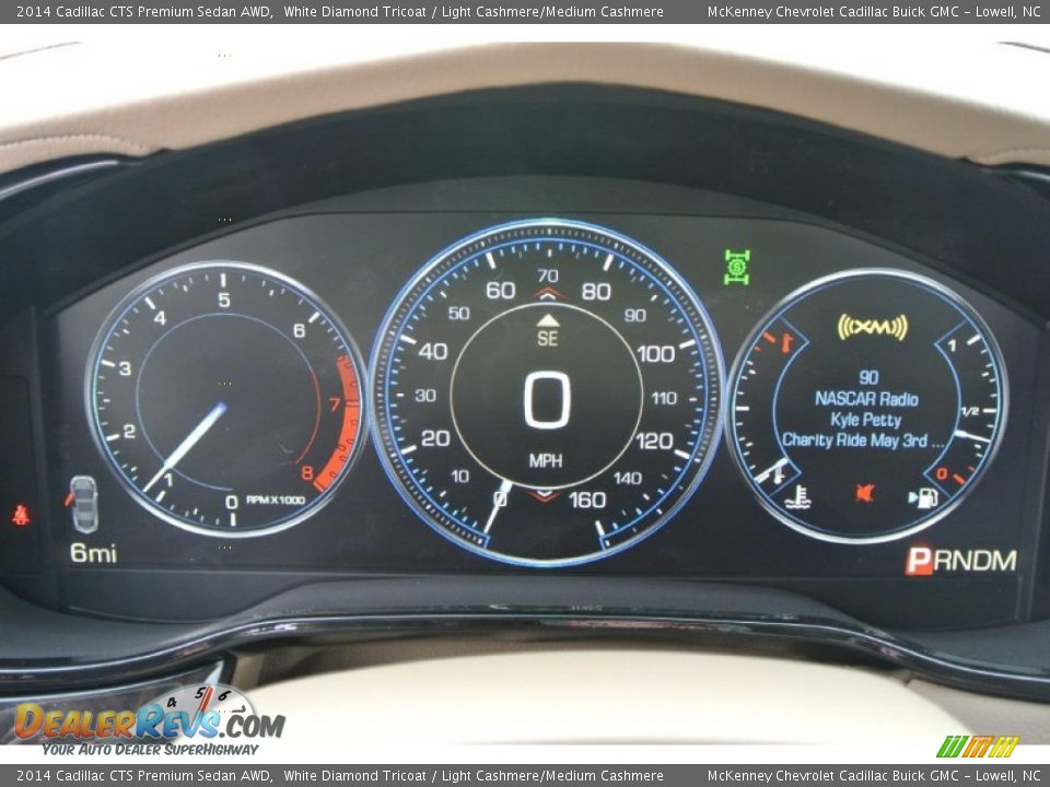 2014 Cadillac CTS Premium Sedan AWD White Diamond Tricoat / Light Cashmere/Medium Cashmere Photo #14