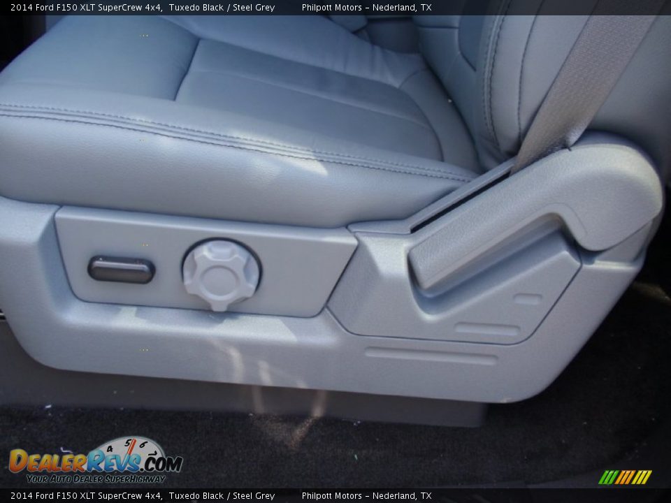 2014 Ford F150 XLT SuperCrew 4x4 Tuxedo Black / Steel Grey Photo #31