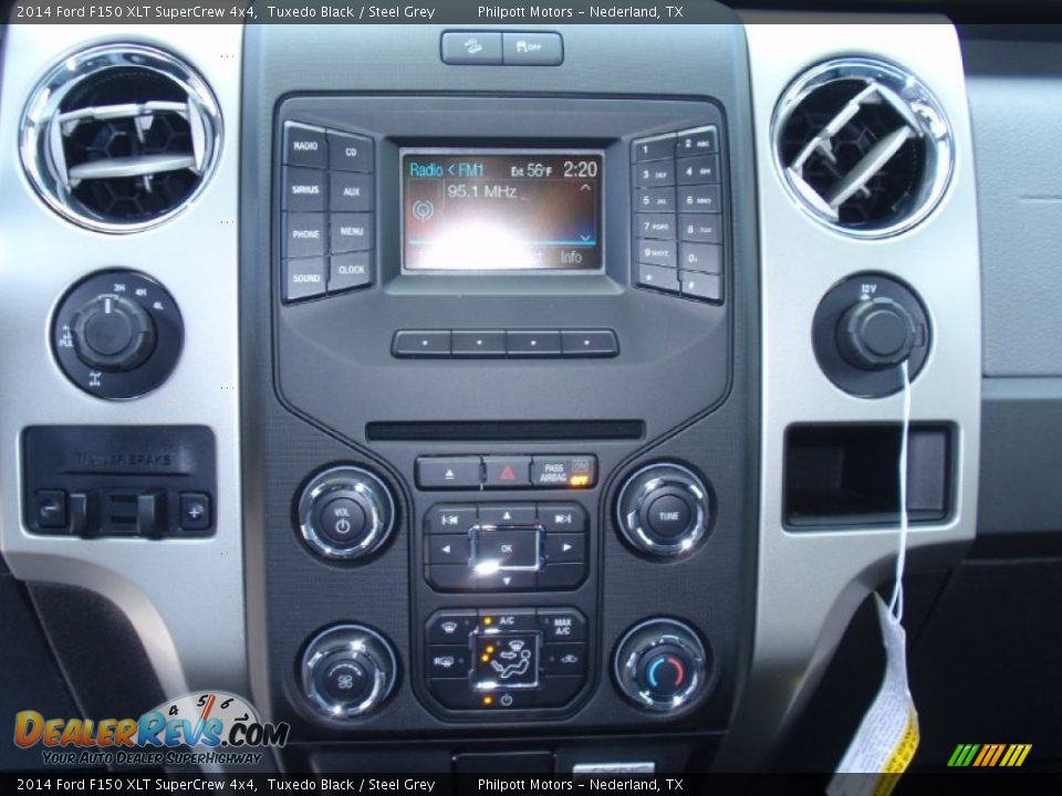 2014 Ford F150 XLT SuperCrew 4x4 Tuxedo Black / Steel Grey Photo #33