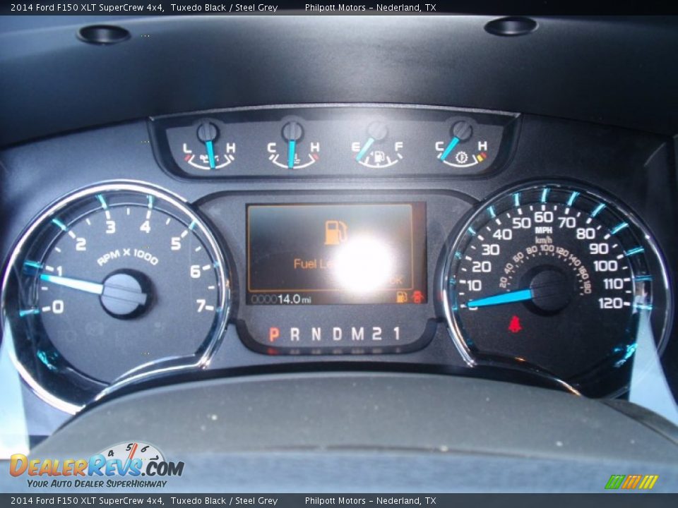2014 Ford F150 XLT SuperCrew 4x4 Tuxedo Black / Steel Grey Photo #35