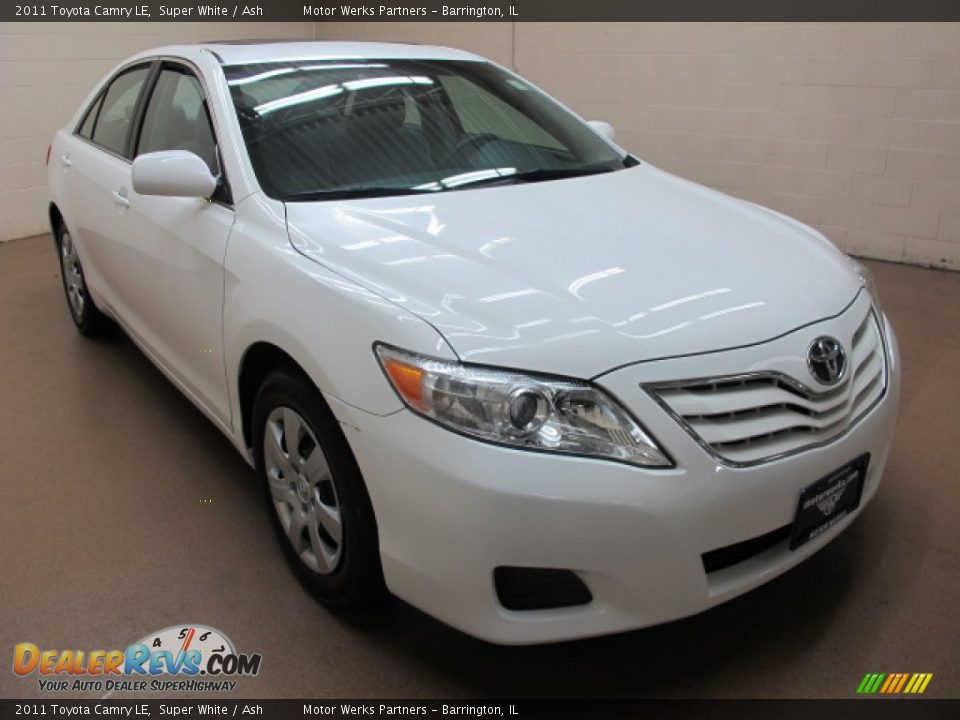 2011 Toyota Camry LE Super White / Ash Photo #1
