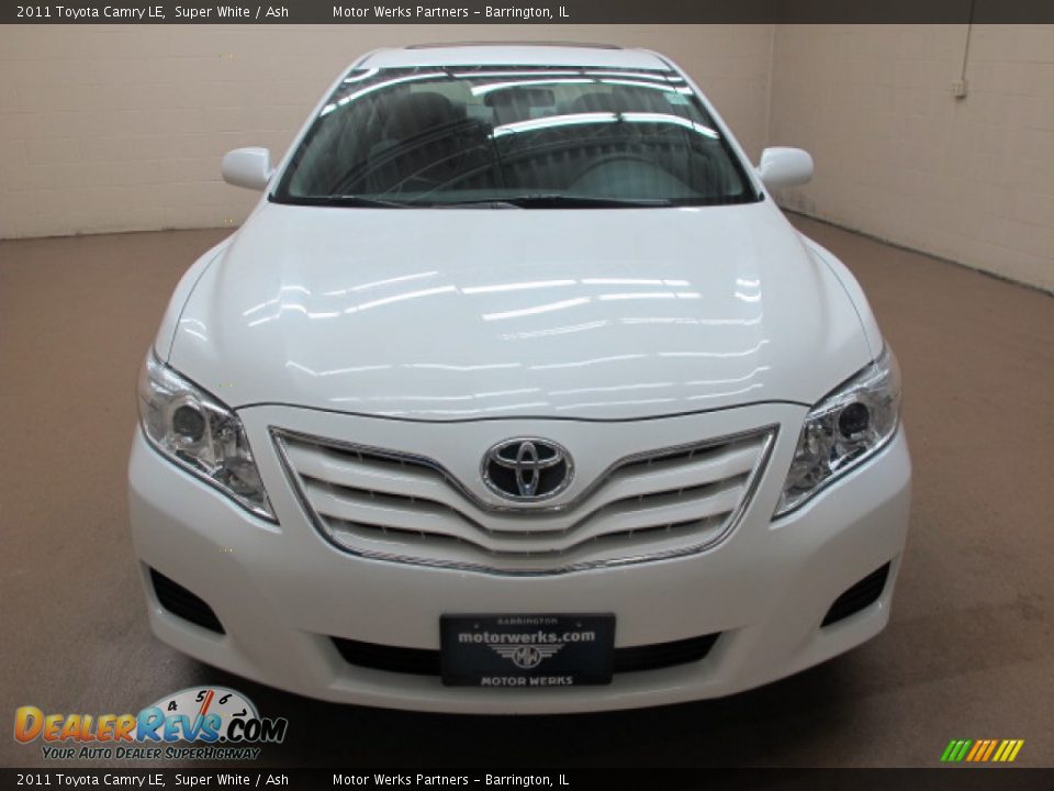 2011 Toyota Camry LE Super White / Ash Photo #2