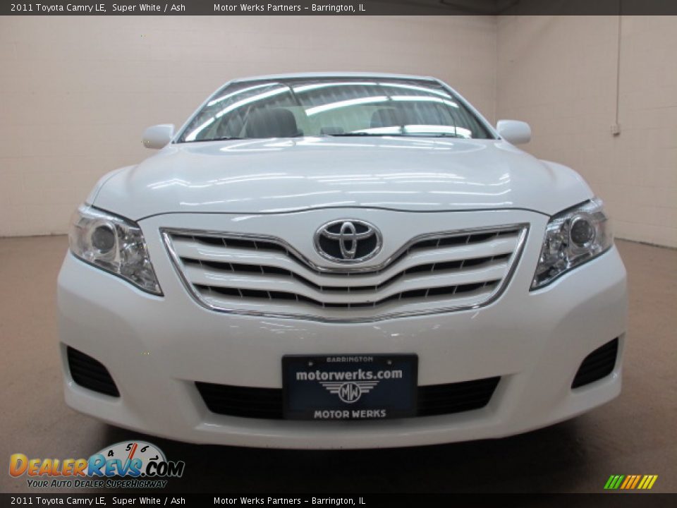 2011 Toyota Camry LE Super White / Ash Photo #3