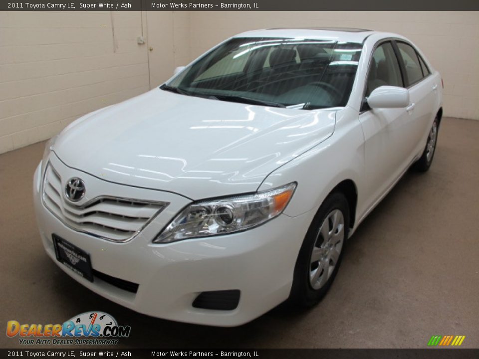 2011 Toyota Camry LE Super White / Ash Photo #4