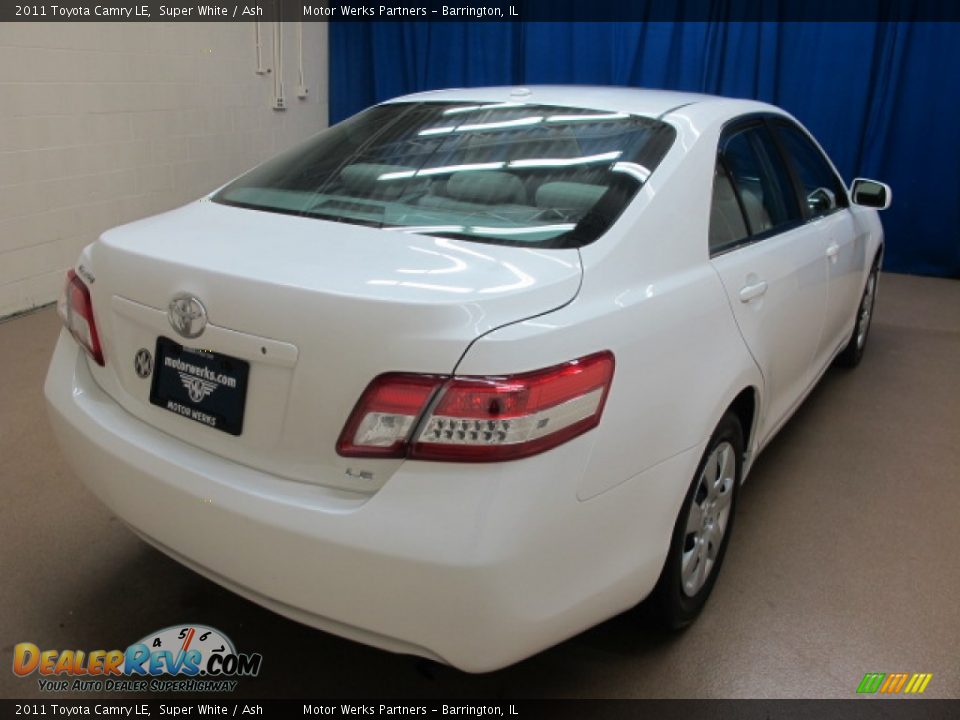 2011 Toyota Camry LE Super White / Ash Photo #9