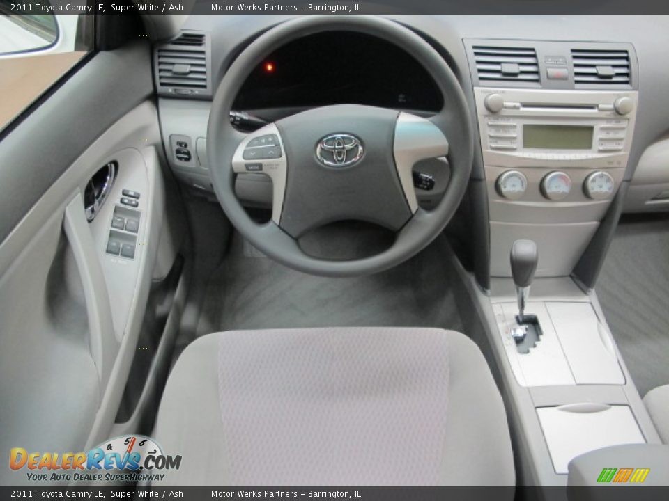 2011 Toyota Camry LE Super White / Ash Photo #25