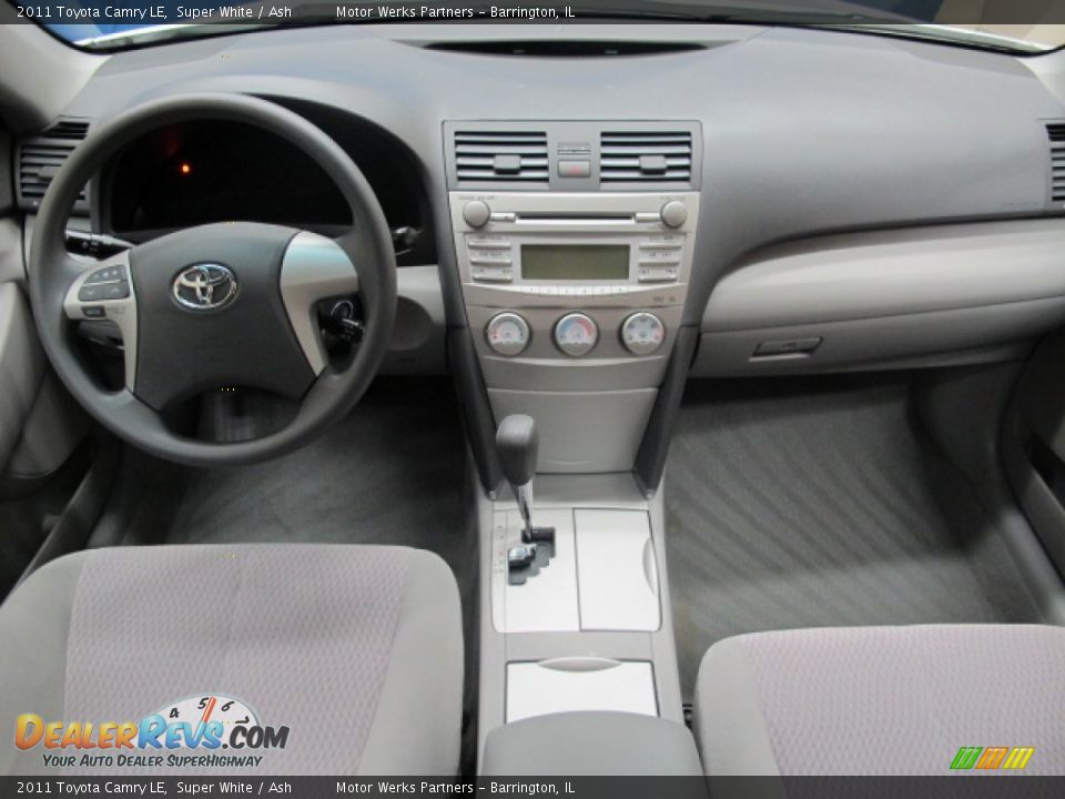 2011 Toyota Camry LE Super White / Ash Photo #26