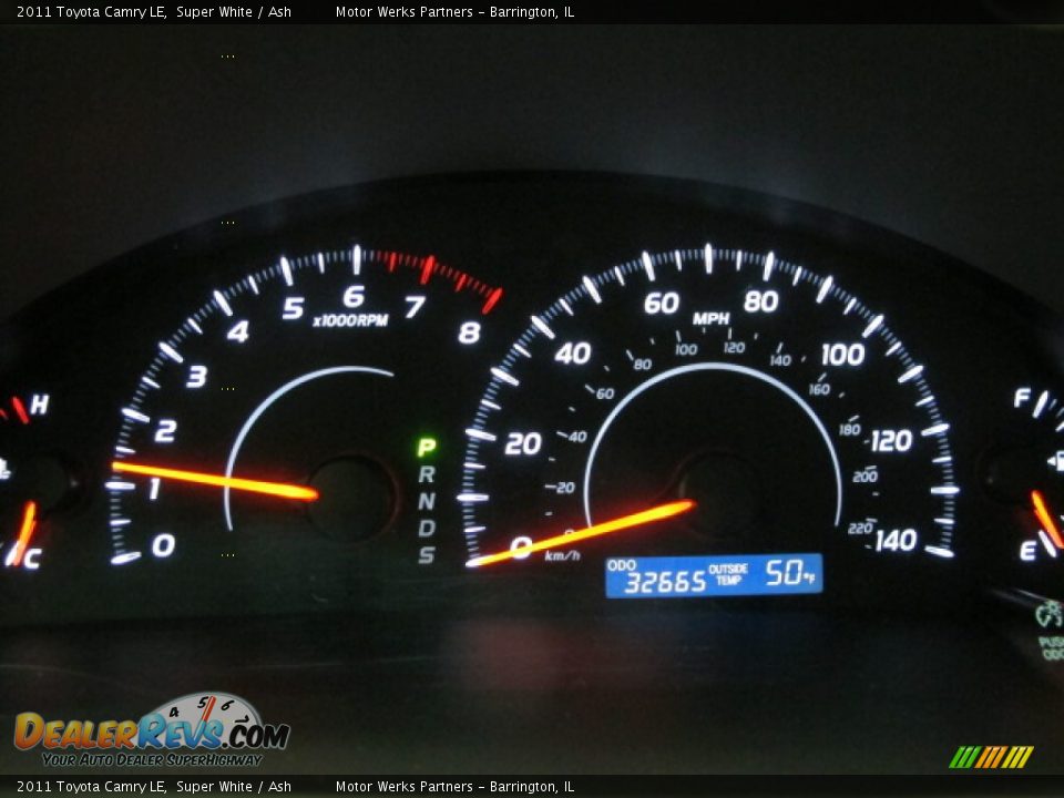 2011 Toyota Camry LE Super White / Ash Photo #28