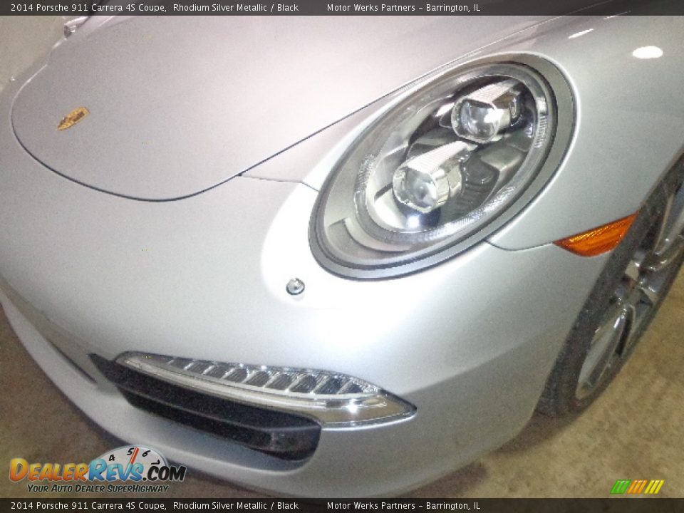 2014 Porsche 911 Carrera 4S Coupe Rhodium Silver Metallic / Black Photo #9