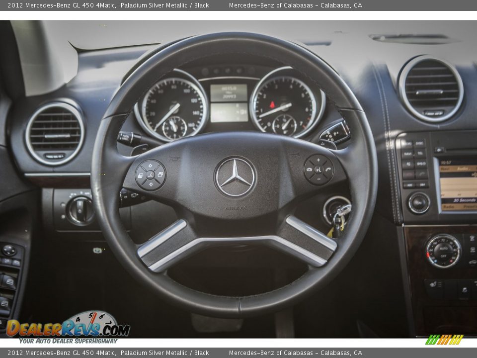 2012 Mercedes-Benz GL 450 4Matic Paladium Silver Metallic / Black Photo #15