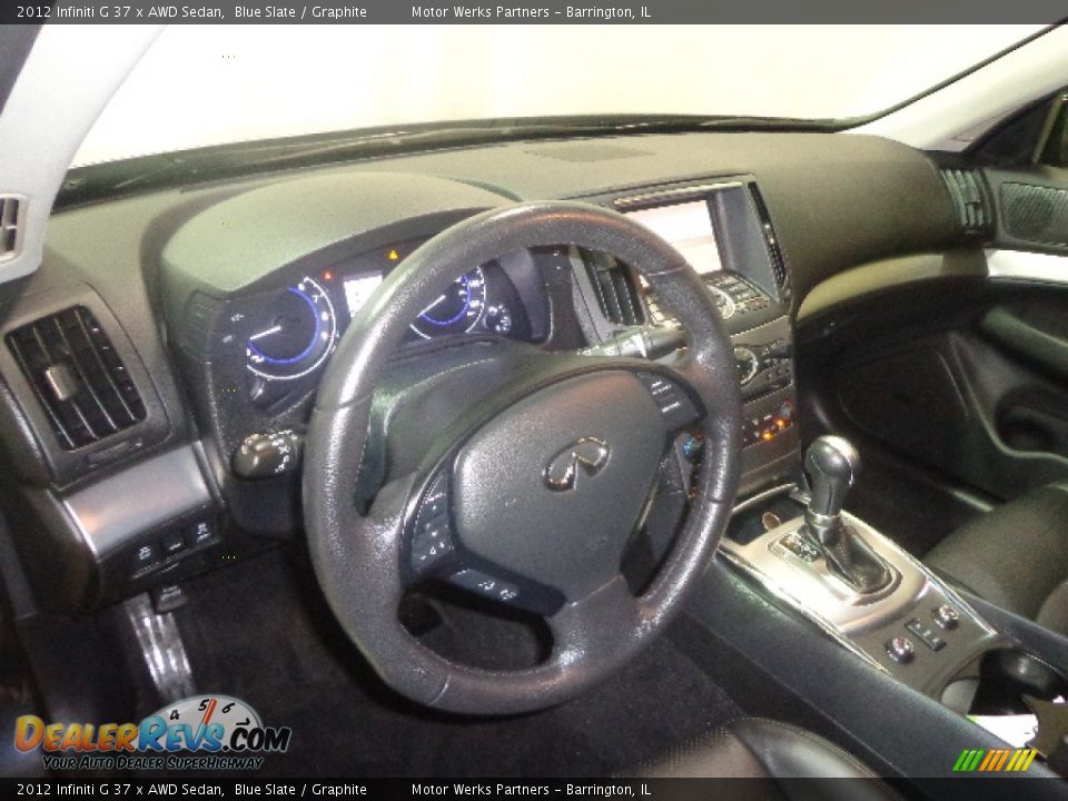 2012 Infiniti G 37 x AWD Sedan Blue Slate / Graphite Photo #21